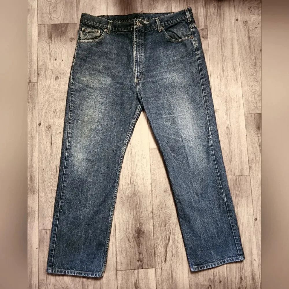 Carhartt Distressed Cotton Denim Jean Medium Wash